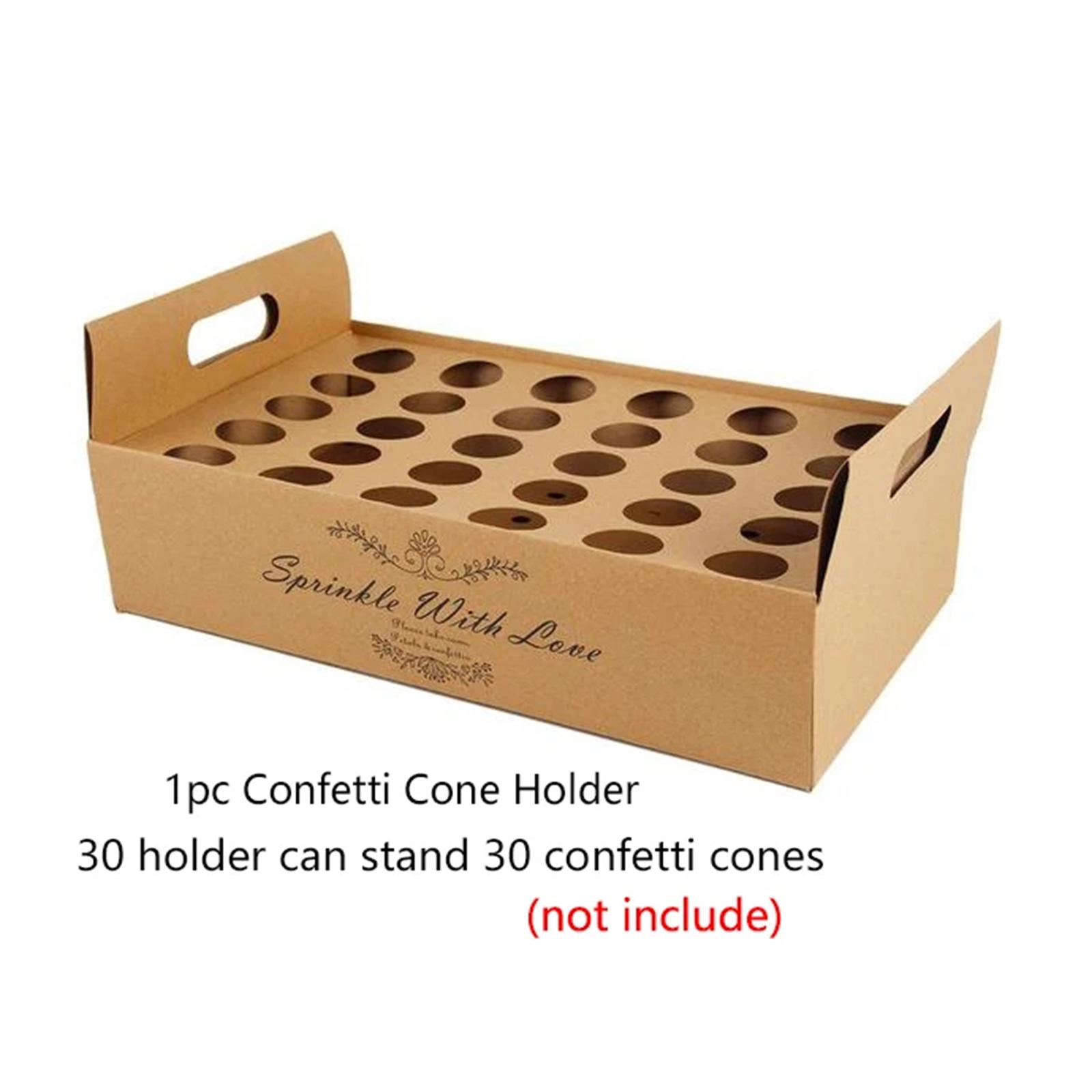 Papercraft Supply Confetti - Papieren confetti-kegelhouder voor bruiloftconfetti, knutselwerk, feestbenodigdheden,