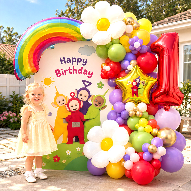 Balloon Arch Kit - Teletubbies Ballonnenboog Kit Boeket Globos Cartoon