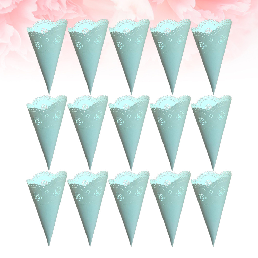 Papercraft Supply Confetti - 20 stuks holle confettihouders, papieren kegels,