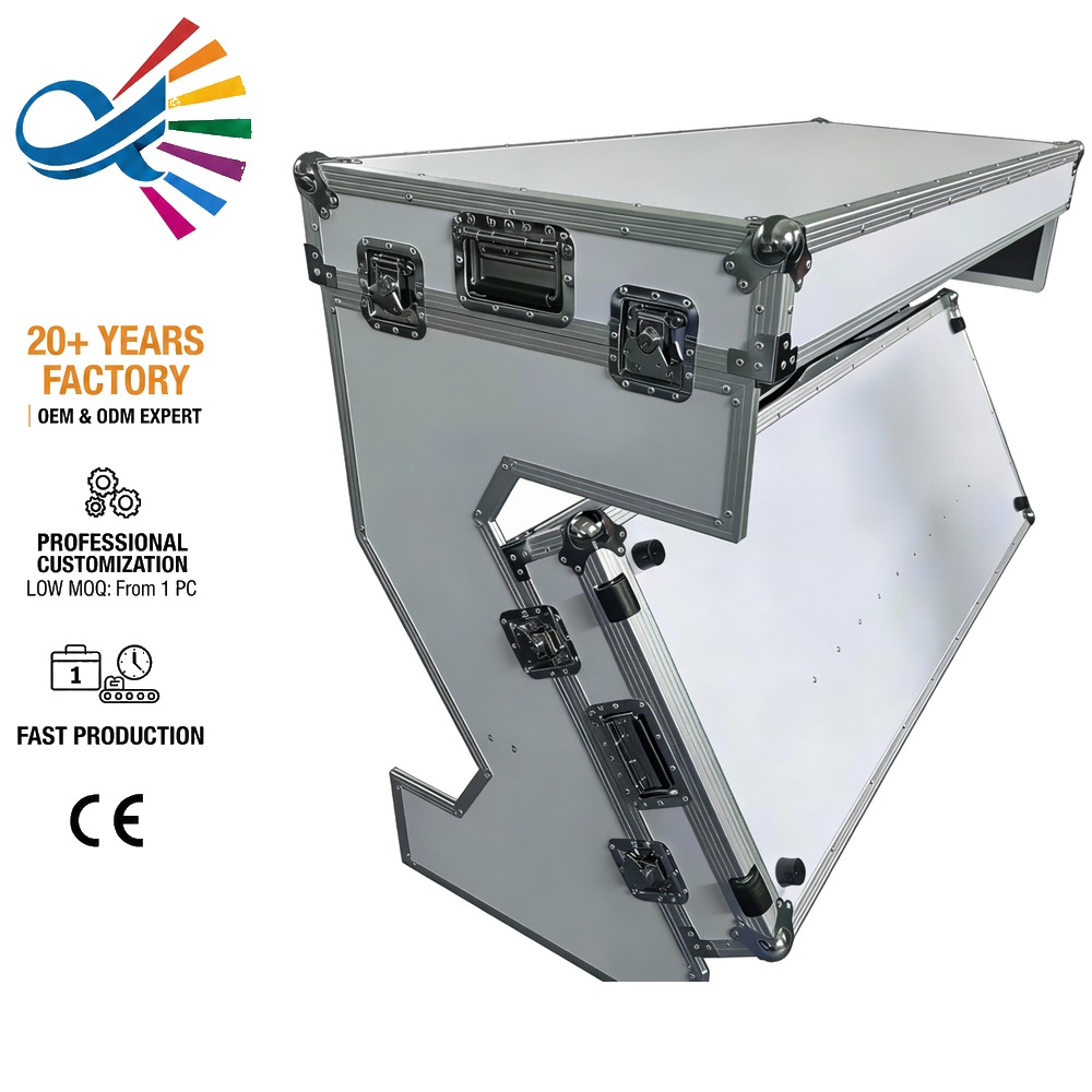 Event Z - Draagbare opvouwbare Z-vormige DJ-tafel, compacte aluminium