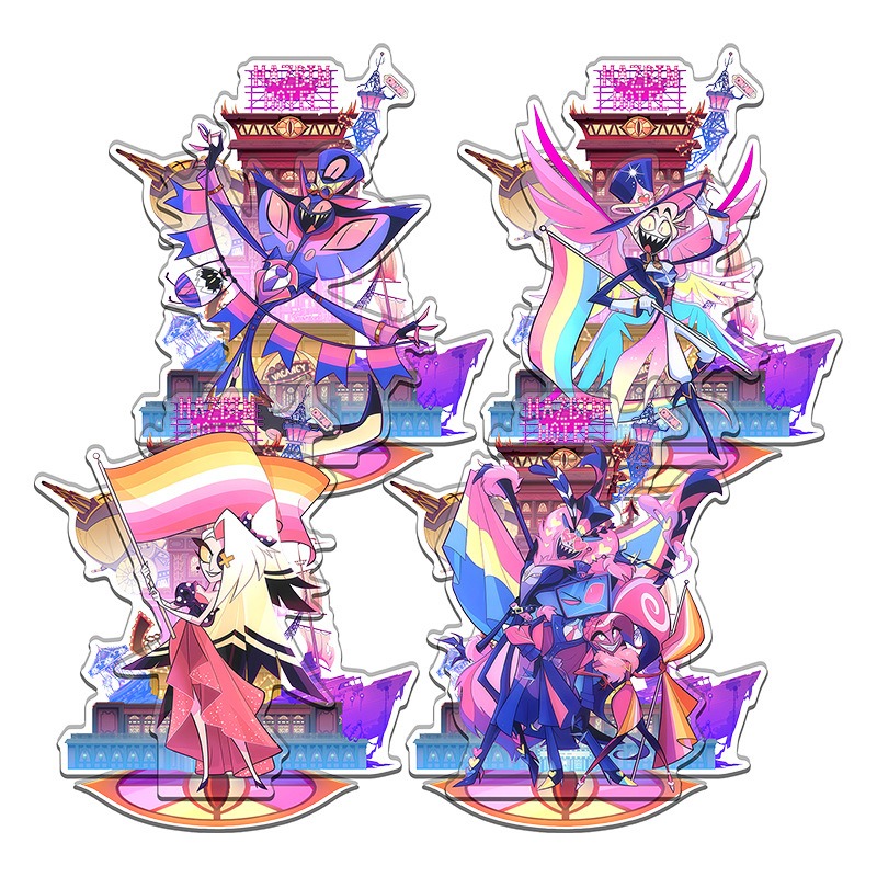 Event Support - Hazbin Hotel Anime Perifere binnenkant bedrukte