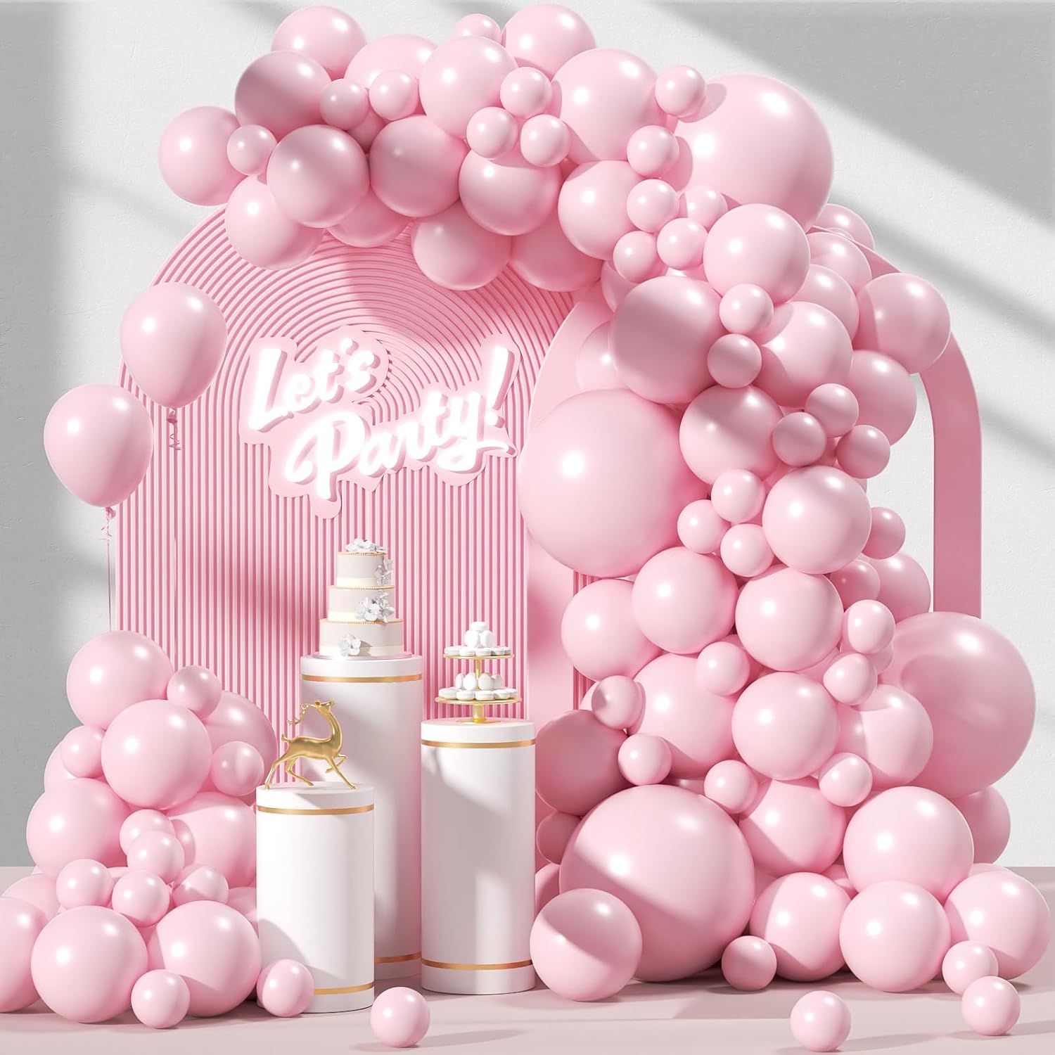Balloon Arch Kit - 97 stuks lichtroze ballonnen boog kit