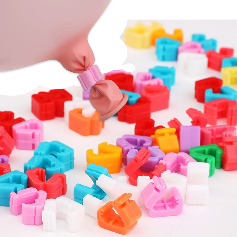Balloon Arch Kit - Kleurrijke plastic ballonverzegelclips, herbruikbaar, snel knoop-bindgereedschap