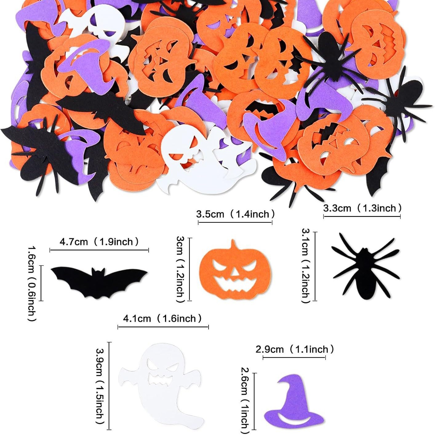 Halloween-feestdecoraties, con - Papercraft Supply Confetti recensie en prijs