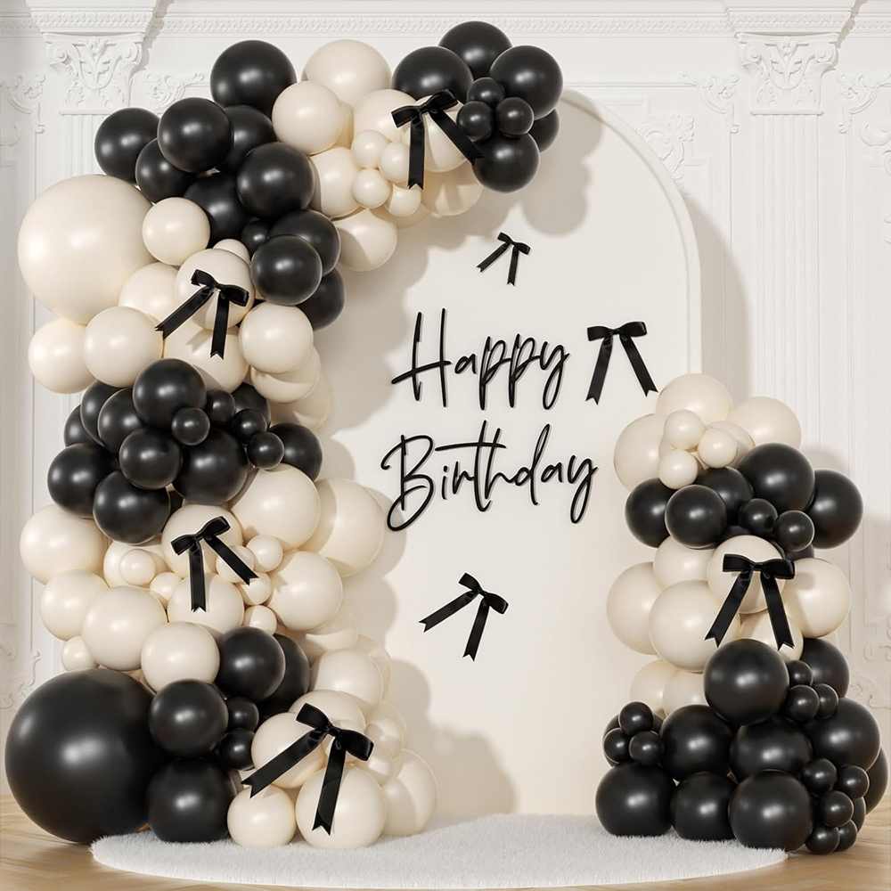 151-delige zwart en zandwitte  - Balloon Arch Kit recensie en prijs