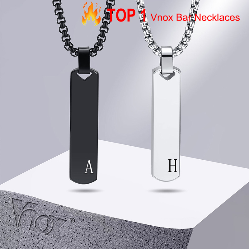 Vnox Initial Bar Ketting Voor  - Event Z recensie en prijs