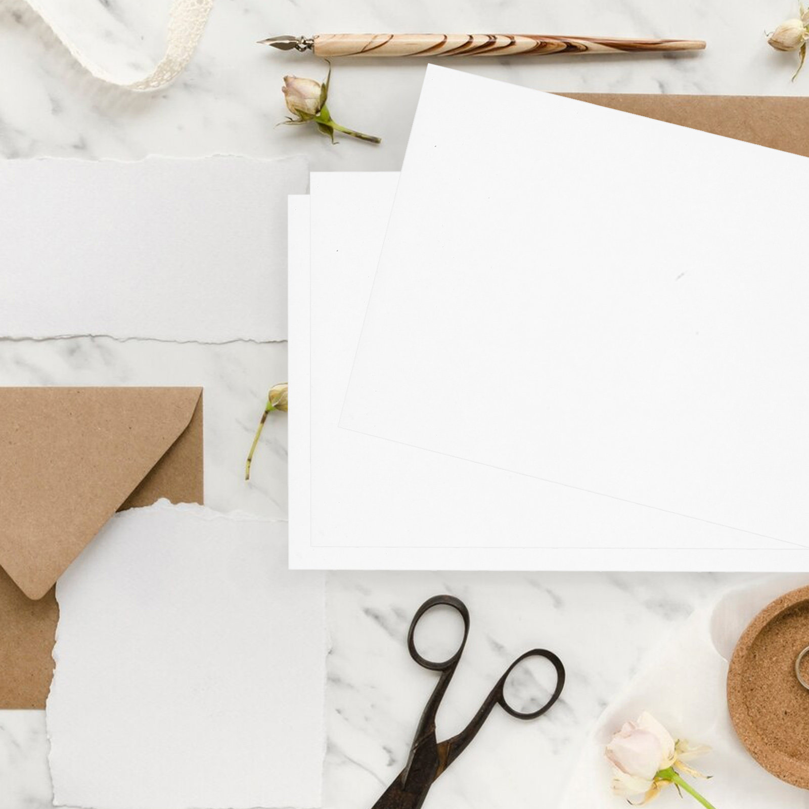 50 stuks A5 dik wit kartonpapi - Papercraft Supply Invitation recensie en prijs
