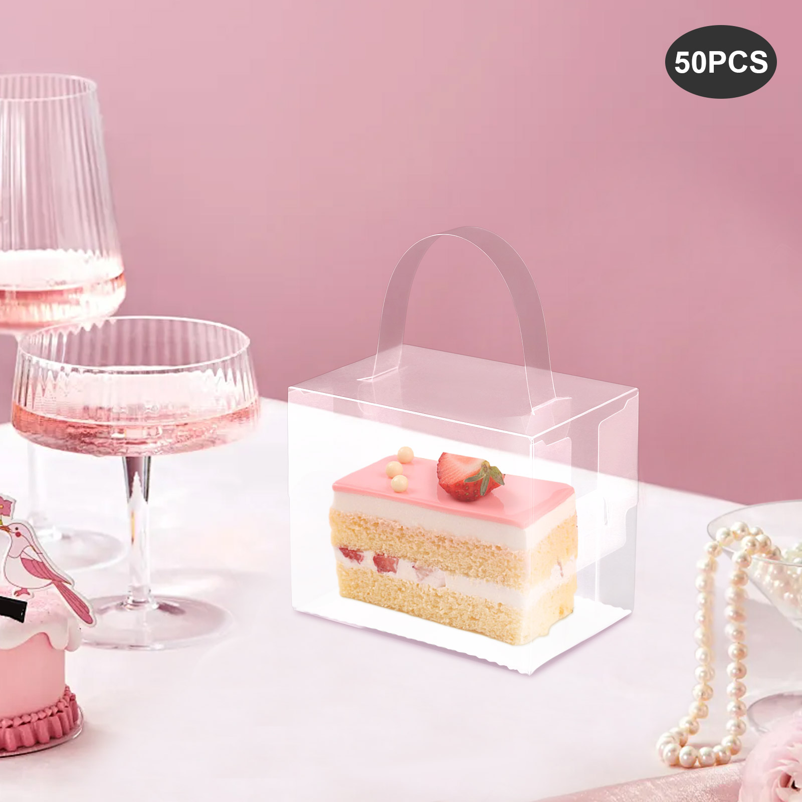 50 stuks transparante taartdoz - Event Party Box recensie en prijs